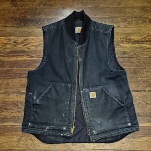 Carhartt Black Workwear Vest with Pockets